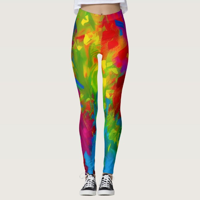 Schöne Abstrakte Leggings (Vorderseite)