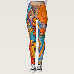 Schöne abstrakte Leggings