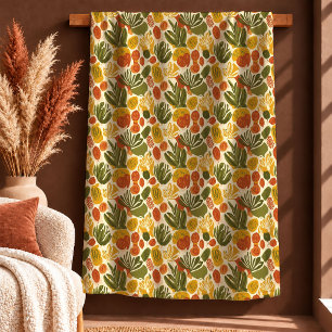 Schöne Abstrakte Senf-Salbei-Wurfdecke Kunst Sherpadecke