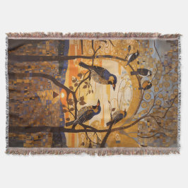 Schöne Abstrakte Vögel bei Sonnenaufgang dekorativ Decke