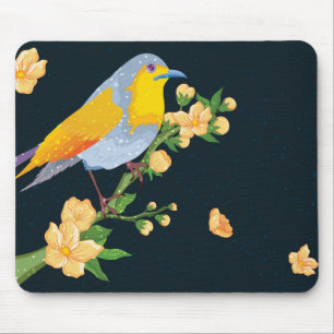 Schöne Abstrakte Vogelmousse Mousepad