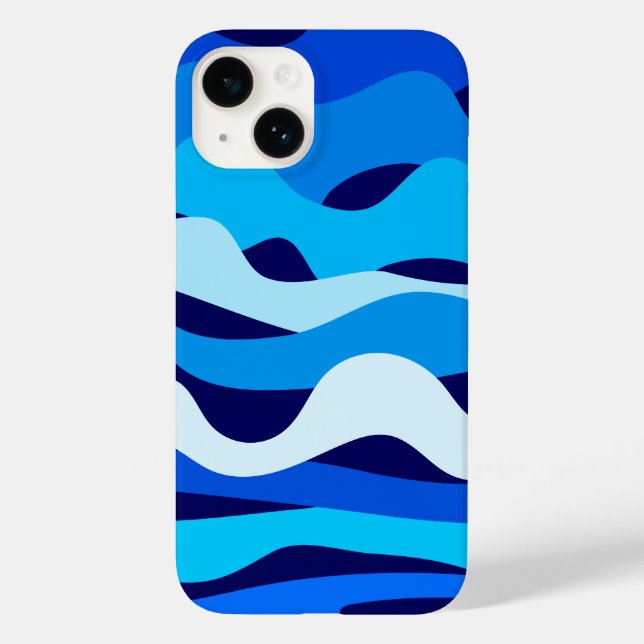 Schöne abstrakte Wellen Case-Mate iPhone Hülle (Rückseite)