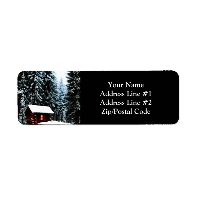 Schöne Abstrakte Winterhütte (Vorne)