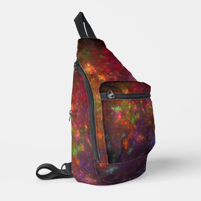 Schöne Abstraktion Crossbody Bag (Linke Seite)