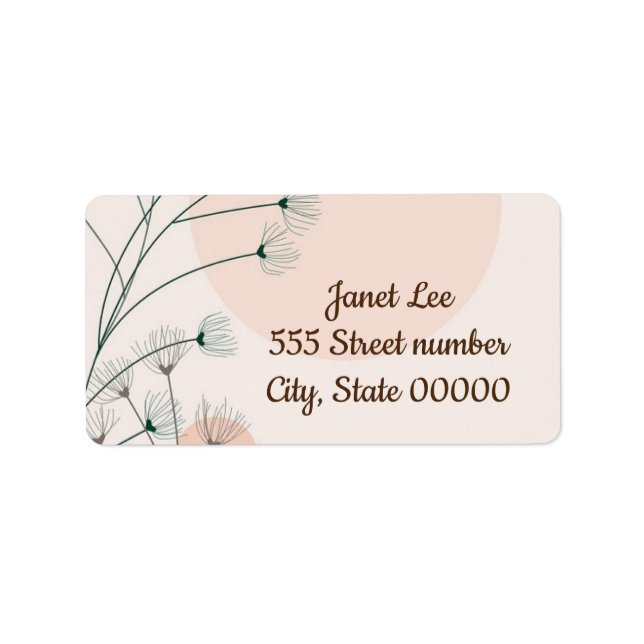 Schöne Adressetiketten (Vorne)