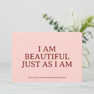 Schöne Affirmationskarte – Individuelles Geschenk Feiertagskarte