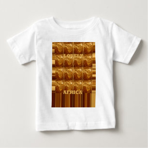 Schöne Afrika Karte Muster Design Print Baby T-shirt
