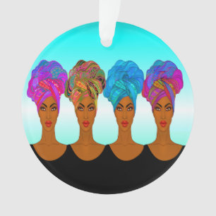 Schöne Afrikanerin Ornament