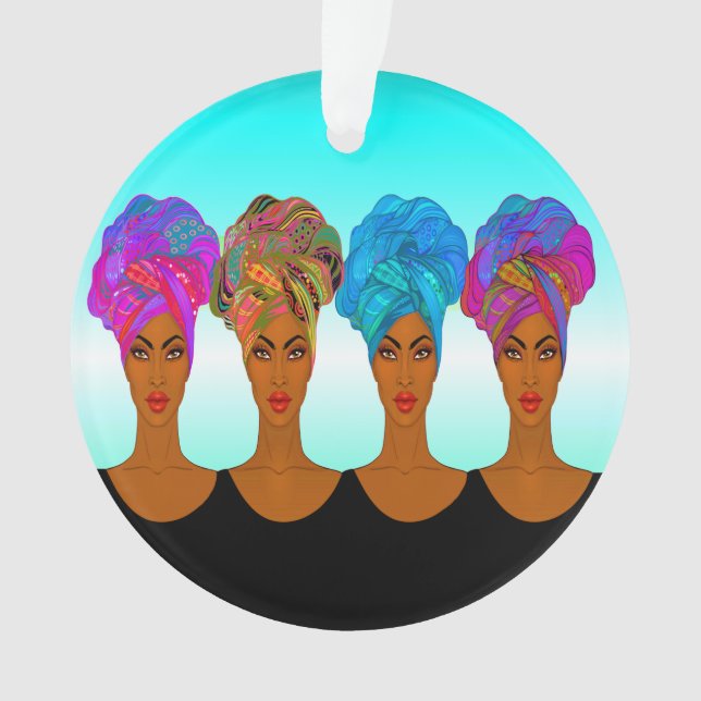 Schöne Afrikanerin Ornament (Vorderseite)