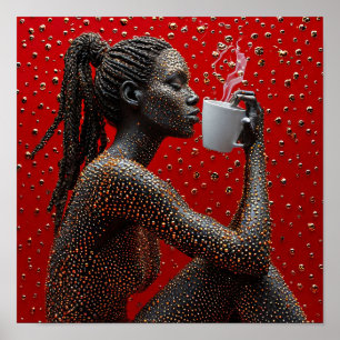 Schöne Afrikanerin Poster