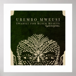 Schöne Afrikanerin Poster