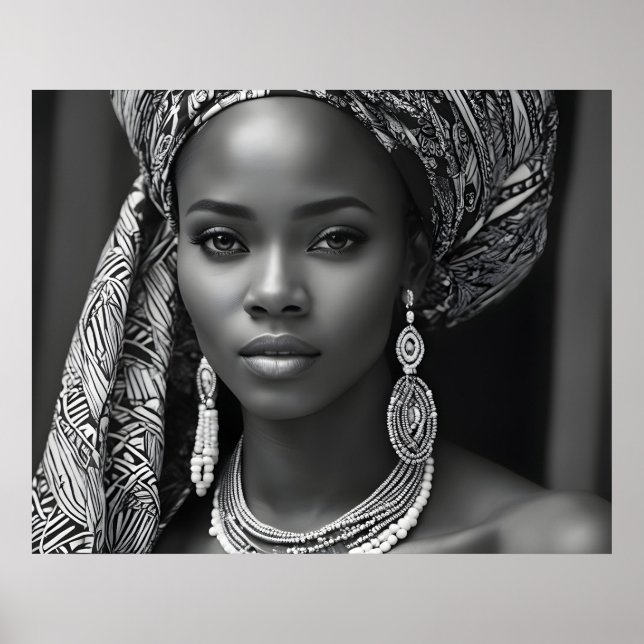Schöne Afrikanerin Poster (Vorne)