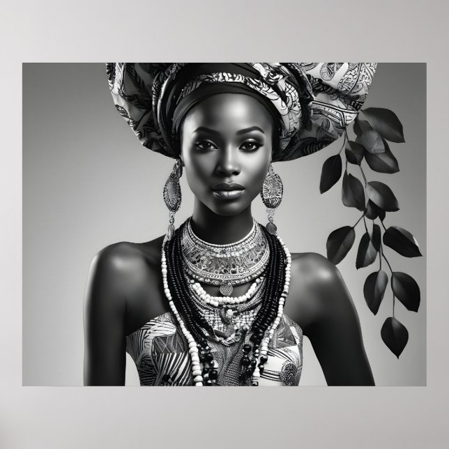 Schöne Afrikanerin Poster (Vorne)