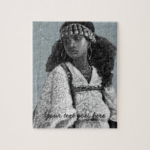 Schöne afrikanische Frau Puzzle