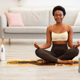 Schöne afrikanische Frauen Kunst Yogamatte