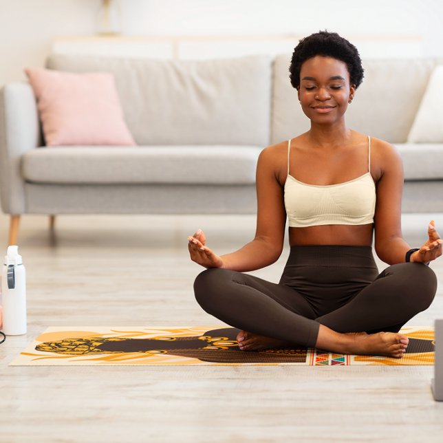 Schöne afrikanische Frauen Kunst Yogamatte (Von Creator hochgeladen)