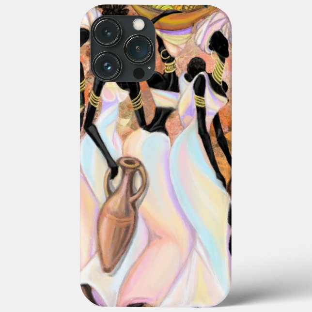 Schöne afrikanische Ladys Moderne Kunstmalerei Case-Mate iPhone Hülle (Rückseite)
