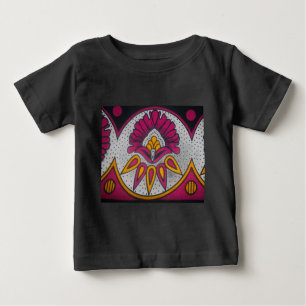 Schöne afrikanische Stoffe Motif Kunst, Dichtung u Baby T-shirt