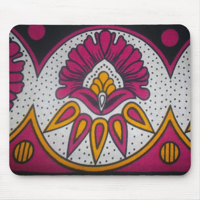 Schöne afrikanische Stoffe Motif Kunst, Dichtung u Mousepad (Vorne)