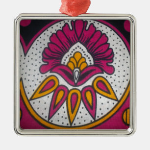 Schöne afrikanische Stoffe Motif Kunst, Dichtung u Silbernes Ornament