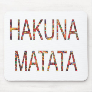 Schöne afrikanische Vintage-Farben Hakuna Matata K Mousepad