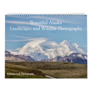 Schöne Alaska Landschaft & Wildlife Fotografie Kalender