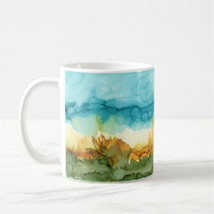 Schöne Alcohol-Ink-Kaffeetasse Kaffeetasse