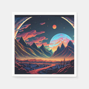 Schöne Alien Serviette