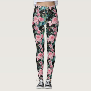 Schöne alte Rosen kleine Rose Leggings