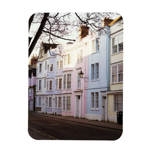 Schöne alte Stadthäuser Magnet (Vertikal)