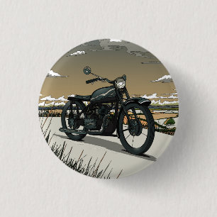 Schöne alte Vintage-Motorrad Button