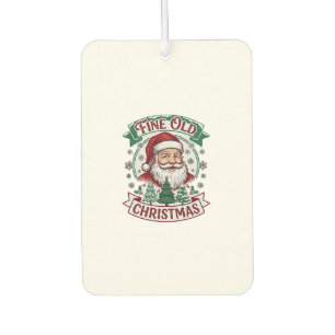 Schöne alte Weihnachten Santa Claus Bäume Schneefl Autolufterfrischer