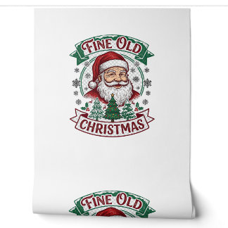 Schöne alte Weihnachten Santa Claus Bäume Schneefl Tapete