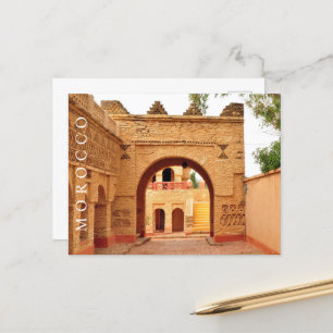 Schöne Altstadt von Marrakesch Postkarte
