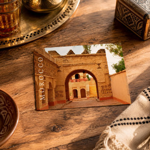 Schöne Altstadt von Marrakesch Postkarte