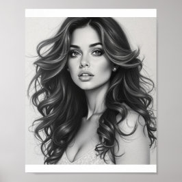 Schöne amerikanische Frauen Poster