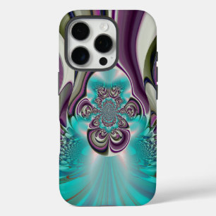 Schöne Angelic Lila und Cyan Abstrakt Print iPhone 16 Pro Hülle