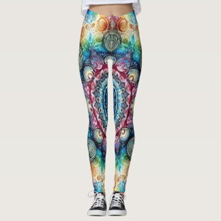 Schöne Angepasste Psychedelic Circles Leggings