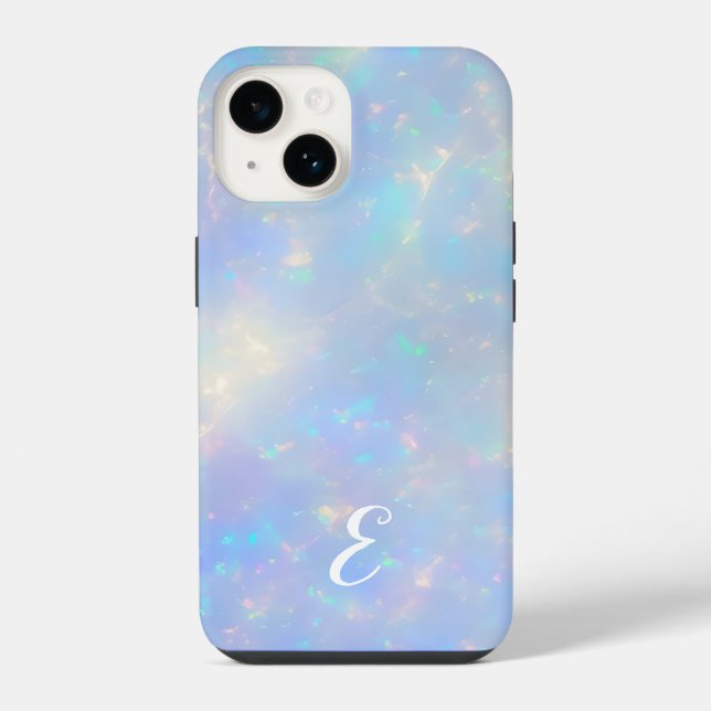 Schöne anpassbare falsche Opal-Edelsteine iPhone Hülle (Rückseite)
