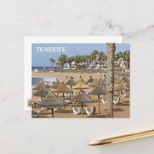 Schöne Ansichtskarte vom Strand von Teneriffa! Postkarte