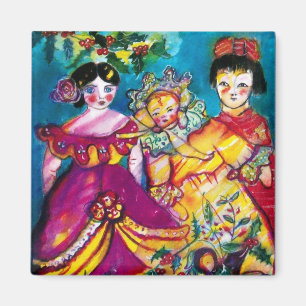 SCHÖNE ANTIQUE DOLLS MAGNET