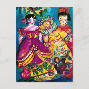 SCHÖNE ANTIQUE DOLLS POSTKARTE
