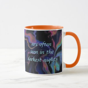Schöne Anzeigen Dunkelste Nächte Aurora Tasse