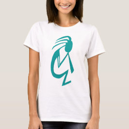Schöne Aquamarine Kokopelli-Malerei T-Shirt