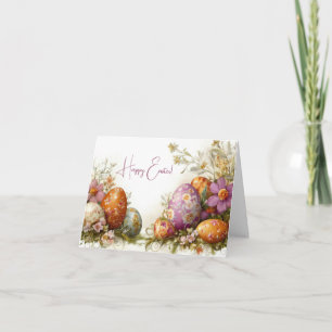 Schöne Aquarell-Oster-Eier-Feiertagskarte Karte