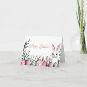Schöne Aquarell-Oster-Eier-Feiertagskarte Karte