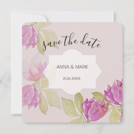 Schöne Aquarell Rosa Blume Handgemalt