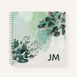 Schöne Aquarellbilder - Blätter Notizbuch