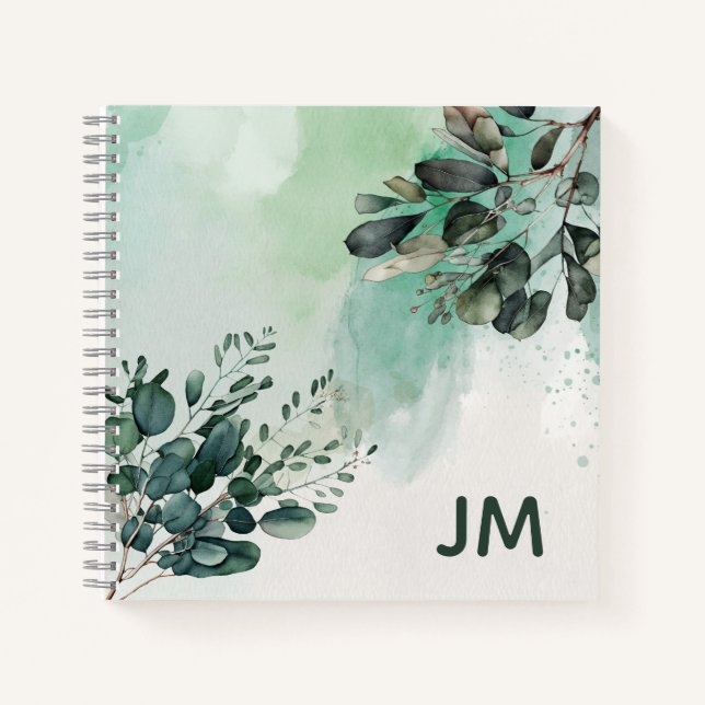 Schöne Aquarellbilder - Blätter Notizbuch (Vorderseite)