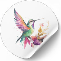 Schöne Aquarellbilder für Kolibri